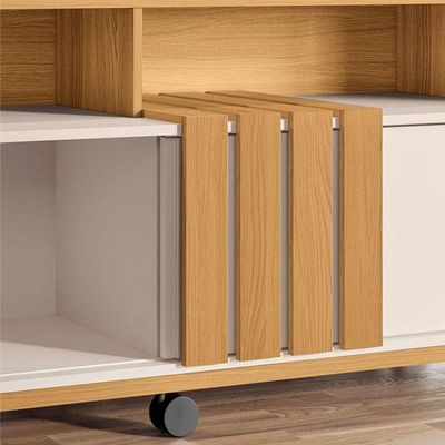 Rack Bancada Para Sala Graci 1.36 Cinamomo Off White – Hb Móveis