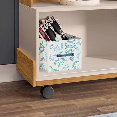 Rack Bancada Para Sala Graci 1.36 Cinamomo Off White – Hb Móveis