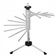 Varal Secador Massas Python Pasta Macarrao 14 Hastes Profissional Escorredor Dobravel Inox Chef Rotativo