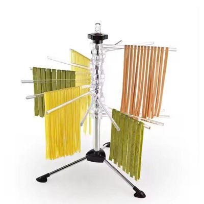 Varal Secador Massas Python Pasta Macarrao 14 Hastes Profissional Escorredor Dobravel Inox Chef Rotativo