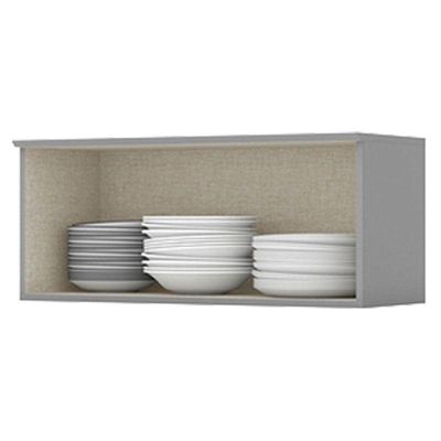 Armário Aéreo 1 Porta Basculante 80 Cm Nova York Cinza – Henn