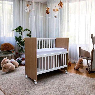Mini Berço Moisés Ambiente Alegria Branco Amadeirado Com Colchão ? Veronez