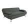 Sofá-Cama Casal 3 Lugares Paiva Suede Grafite