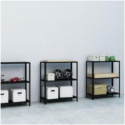 Estante Aço 3 Prateleiras Eaf007 Preto