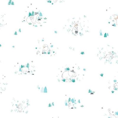 Papel De Parede Tartine Et Chocolat 4 Infantil Azul 36230601tc