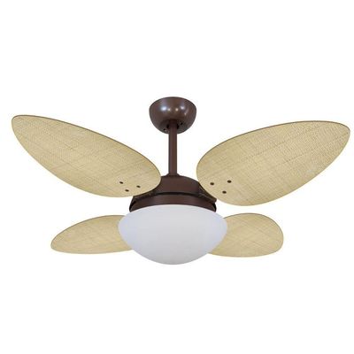 Ventilador De Teto Volare Petalo Palmae Natural 127V 110V