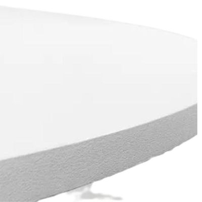 Mesa De Jantar Sala Cozinha Elegante Eiffel Redonda Branca De Madeira Mdf 90cm