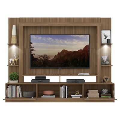 "Estante Com Suporte Tv 65"" E Leds Berlim Multimóveis V3384"