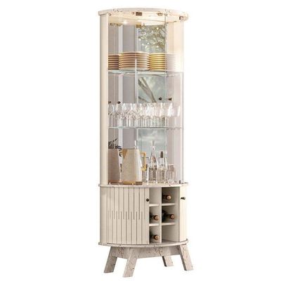 Aparador Para Sala Buffet Ambiente Monza E Cristaleira Marina Calacata Off White – Madetec