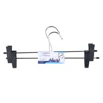 Conjunto De 2 Cabides Arthi Aço Cromado Com Presilhas Prata