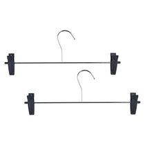 Conjunto De 2 Cabides Arthi Aço Cromado Com Presilhas Prata