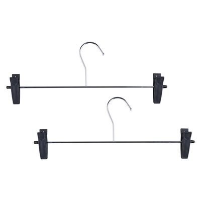 Conjunto De 2 Cabides Arthi Aço Cromado Com Presilhas Prata
