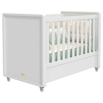 Berço Americano Tutto New Branco Acetinado E Colchão Phisical 70/130 Ortobom - Matic