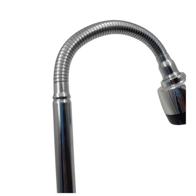Torneira Gourmet Flexível De Parede Com Ducha Cromado Inox Rotação De 360° Cozinha Lavanderia