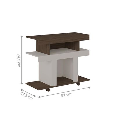 Rack 2 Gavetas Para Tvs 65 Polegadas Córdoba Carvalho Terracota