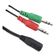 Adaptador Splitter Divisor De Fone E Microfone 2x P2m Black