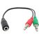 Adaptador Splitter Divisor De Fone E Microfone 2x P2m Black