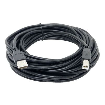 Kit De Cabos P/ Impressora Usb 8m + Cabo Tipo 8 De 3m 90°