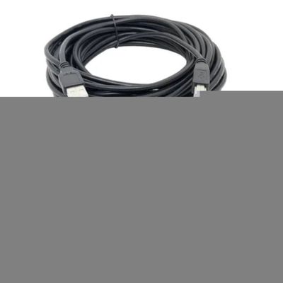 Kit De Cabos P/ Impressora Usb 8m + Cabo Tipo 8 De 3m 90°