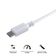 Cabo Para Celular Usb A 2.0 Para Usb Tipo C 1 Metro Branco - Puacb-01
