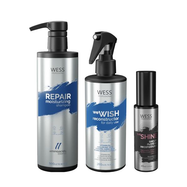 Kit Wess Repair SH 500ml + We Wish 260ml + We Shine 45ml