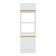 Paneleiro 2 Portas 63cm Com Rodapé Para Forno E Microondas Veneza Multimóveis V2116 Branco/dourado