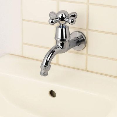 Torneira Curta Pia Tanque Banheiro Pvc Cromada 1/2''