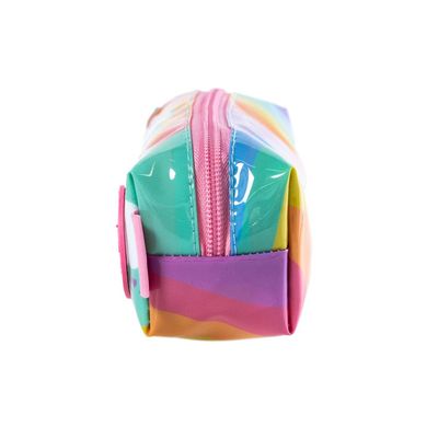 Estojo Escolar Feminino Unicornio Rainbow U / Rosa