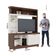 Estante Home Theater Valença Nogueira Real Off White – Colibri