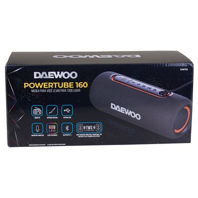 Caixa de Som Bluetooth Daewoo Powertube 160 DW112 - Bivolt