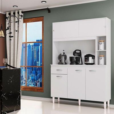 Cozinha Kit Duda 120 Cm Branco – Poquema