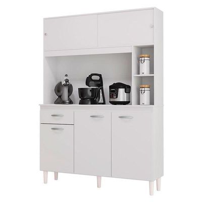 Cozinha Ambiente Kit Duda 120 Cm Branco – Poquema