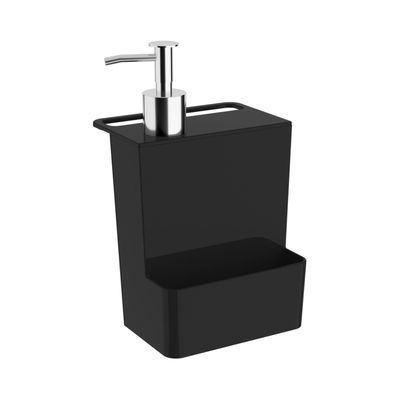 Dispenser de Detergente Coza Multi Glass em Plástico Vermelho 600ml