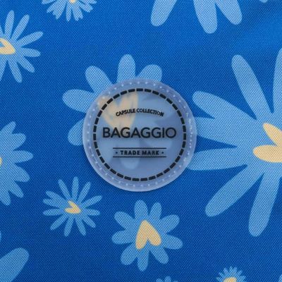 Mochila Escolar Feminina Margaridas Azul U / Azul