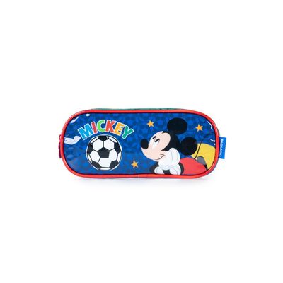 Estojo Escolar Masculino 2 Compartimentos Mickey Verde U / Verde
