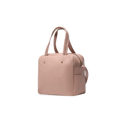 Bolsa Feminina Mini Baú Rebite Nude P / Nude