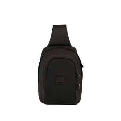 Mochila Masculina Transversal Juvenil BG Mesh U / Preto