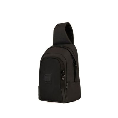 Mochila Masculina Transversal Juvenil BG Mesh U / Preto