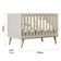 Berço Americano E Guarda Roupa Infantil Ludmila Off White Bétula Com Colchão Gazin - Carolina Baby