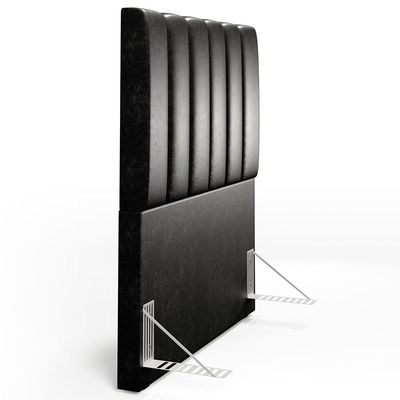 Cabeceira Cama Box Solteiro 100 cm Dália W01 Couríssimo Preto - Lyam Decor