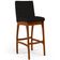 Kit 04 Banquetas Altas Para Cozinha Sala de Jantar Fixa Mila B04 Suede Preto - Lyam Decor