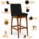 Kit 04 Banquetas Altas Para Cozinha Sala de Jantar Fixa Mila B04 Suede Preto - Lyam Decor