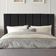 Cabeceira Estofada Cama Solteiro 90 Cm Sophia Carla Suede Preto