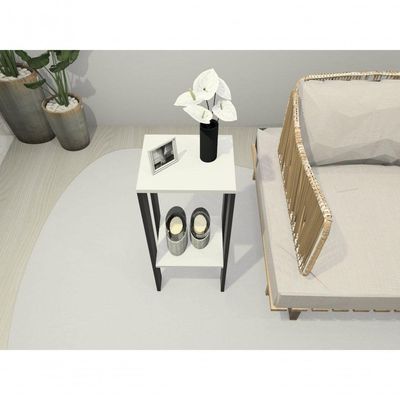 Mesa Alta Mesa De Canto Mesa De Apoio Mesa De Bebedouro Mesa Lateral Preto E Branco