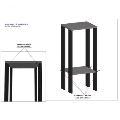Mesa Alta Mesa De Canto Mesa De Apoio Mesa De Bebedouro Mesa Lateral Preto E Branco
