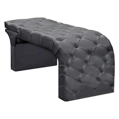 Maca Estofada Estética Cílios Regulável Spa Suede Valentina Cinza