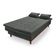 Sofá Cama Reclinável Santorini Veludo Confortável Base De Madeira Cinza 163