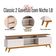 Rack Bancada Classic 2 Gavetas Com Nicho Off White Freijó Touch - Imcal