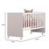 Berço Nacional 3540 E Guarda Roupa Com Cômoda 4070 Doce Sonho Branco Brilho – Qmovi