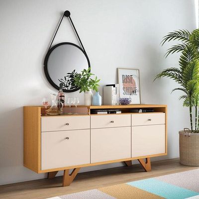 Buffet Soft Cinamomo Off White ? Hb Móveis